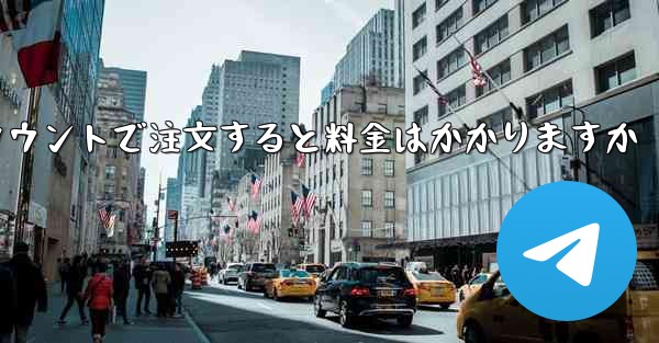 Paper Plane のテレゲラム アカウントで注文すると料金はかかりますか