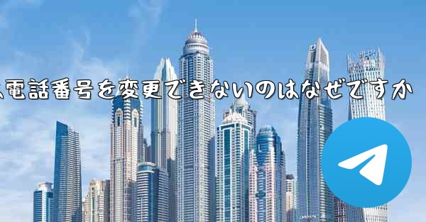 Paper Plane では電話番号を変更できないのはなぜですか