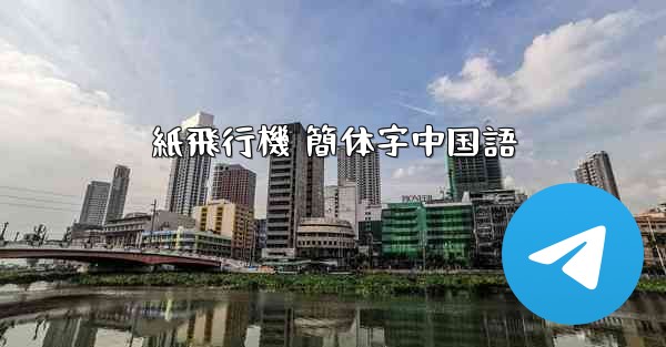 紙飛行機 簡体字中国語