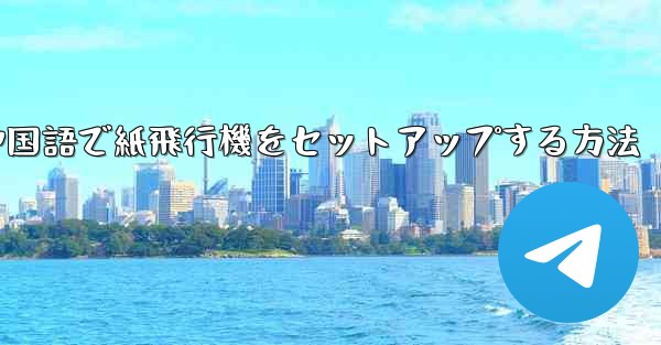 中国語で紙飛行機をセットアップする方法