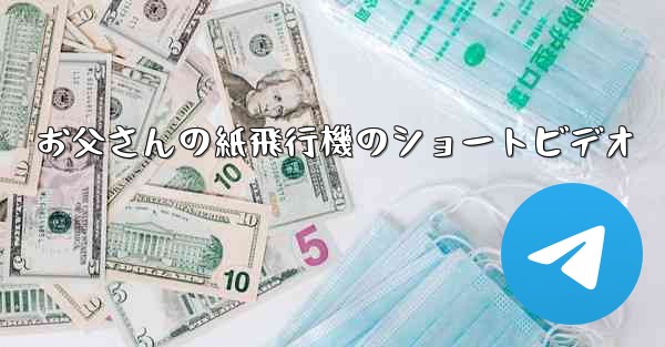 お父さんの紙飛行機のショートビデオ