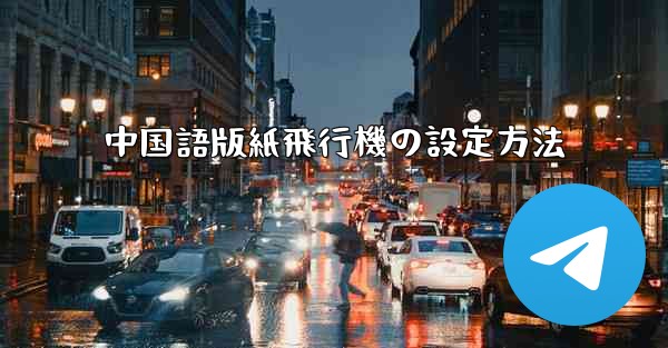 中国語版紙飛行機の設定方法