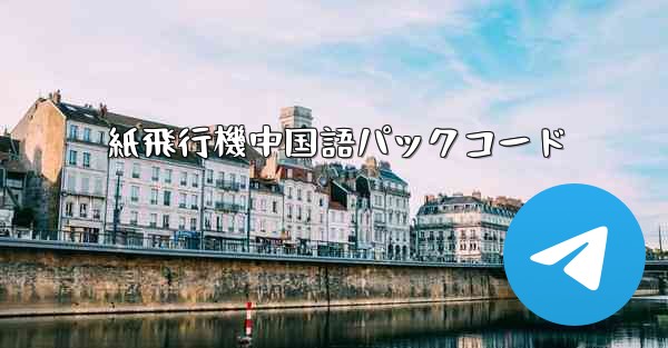 紙飛行機中国語パックコード