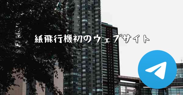 紙飛行機初のウェブサイト