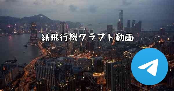 紙飛行機クラフト動画