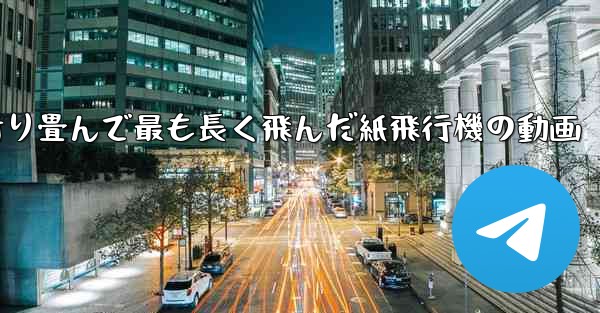 折り畳んで最も長く飛んだ紙飛行機の動画