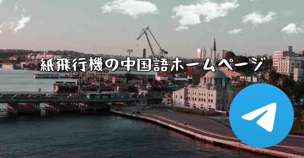 紙飛行機の中国語ホームページ