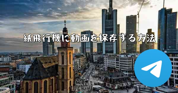 紙飛行機に動画を保存する方法