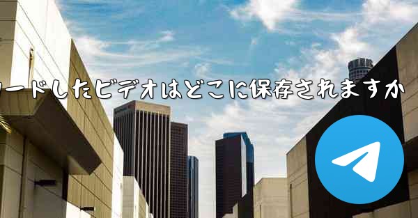 飛行機からダウンロードしたビデオはどこに保存されますか