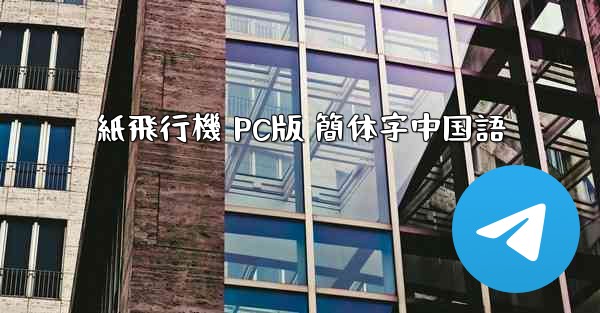 紙飛行機 PC版 簡体字中国語