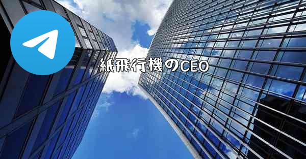 紙飛行機のCEO