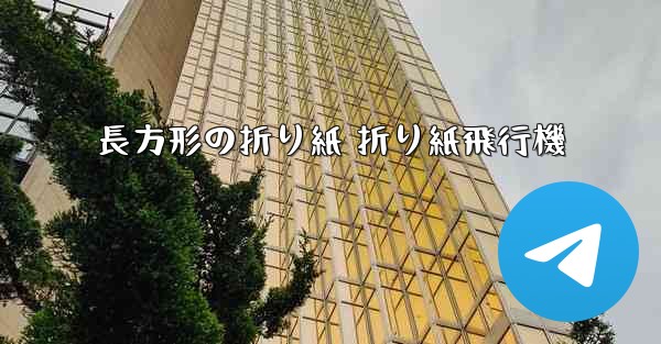 長方形の折り紙 折り紙飛行機