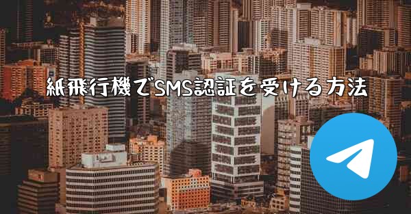 紙飛行機でSMS認証を受ける方法