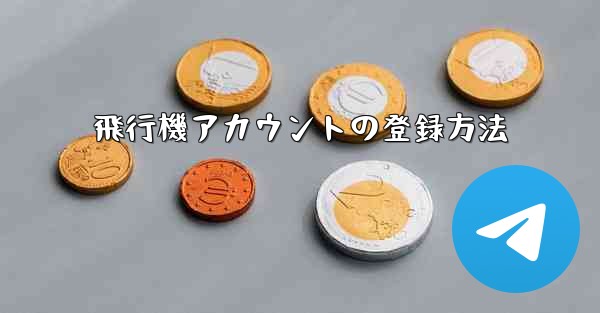 飛行機アカウントの登録方法