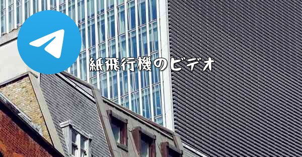 紙飛行機のビデオ