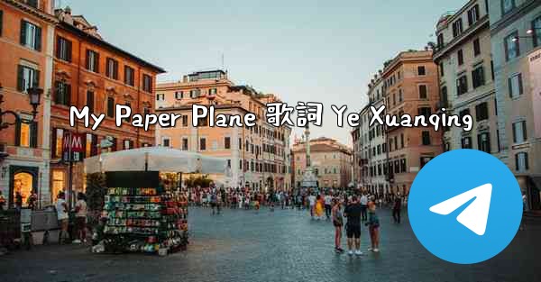 My Paper Plane 歌詞 Ye Xuanqing