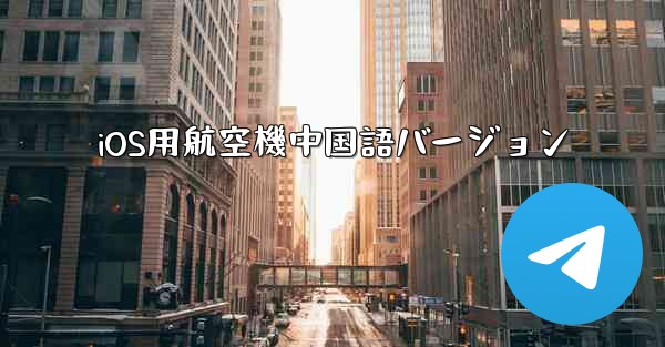 iOS用航空機中国語バージョン