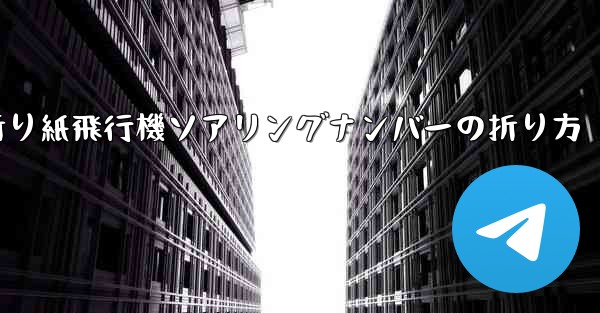 折り紙飛行機ソアリングナンバーの折り方