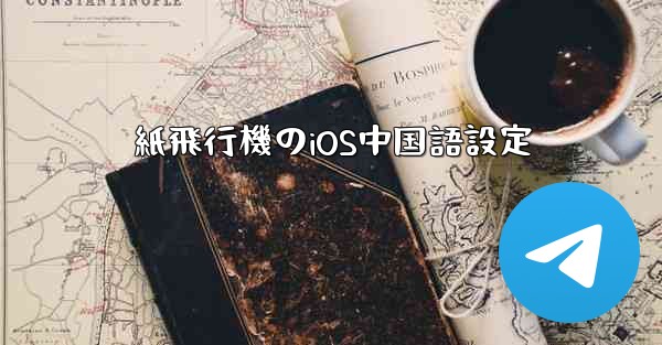 紙飛行機のiOS中国語設定