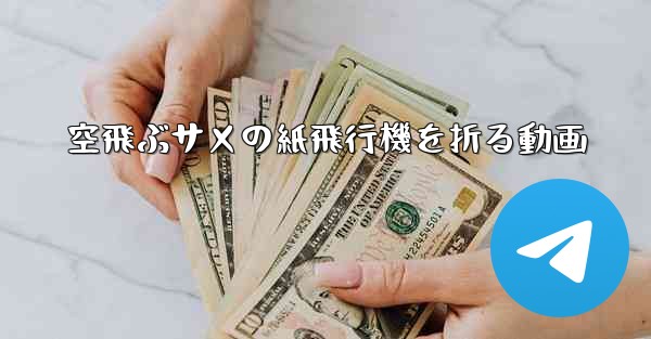 空飛ぶサメの紙飛行機を折る動画