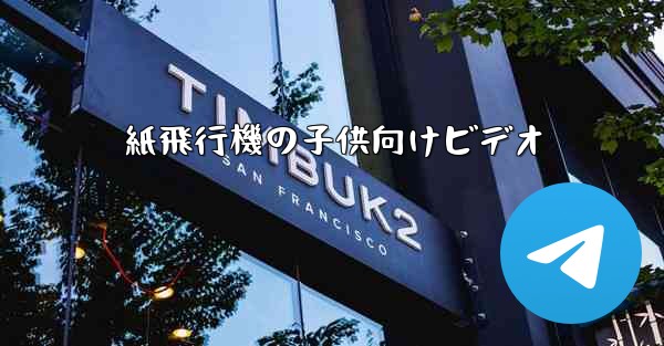 紙飛行機の子供向けビデオ