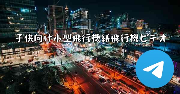 子供向け小型飛行機紙飛行機ビデオ