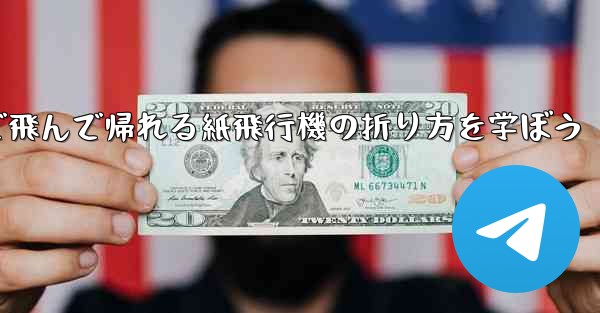 2分で飛んで帰れる紙飛行機の折り方を学ぼう