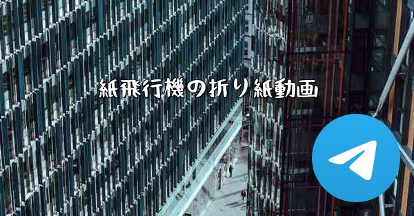 紙飛行機の折り紙動画