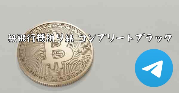 紙飛行機折り紙 コンプリートブラック