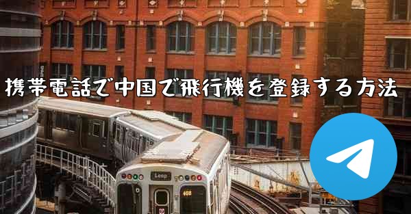 携帯電話で中国で飛行機を登録する方法