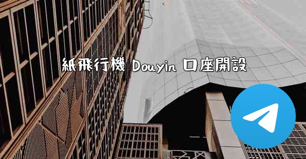 紙飛行機 Douyin 口座開設
