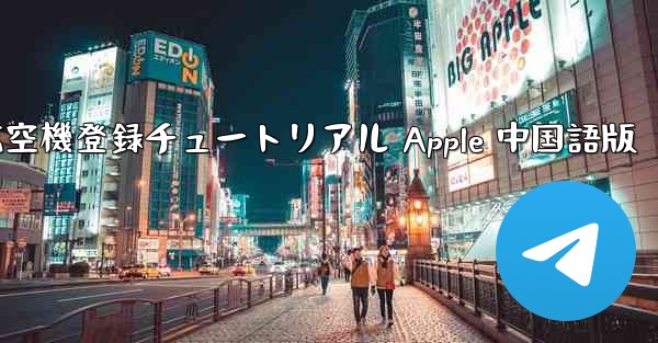 航空機登録チュートリアル Apple 中国語版