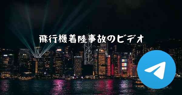 飛行機着陸事故のビデオ