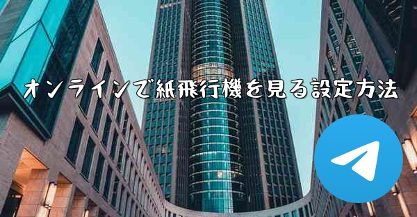 オンラインで紙飛行機を見る設定方法