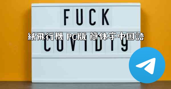 紙飛行機 PC版 簡体字中国語