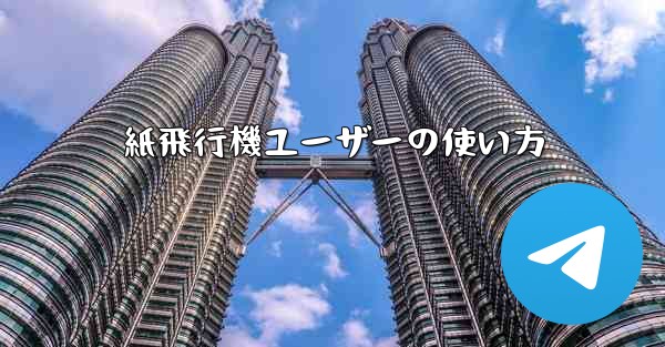 紙飛行機ユーザーの使い方