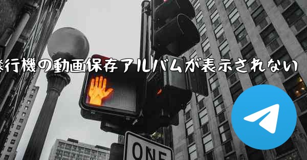 紙飛行機の動画保存アルバムが表示されない