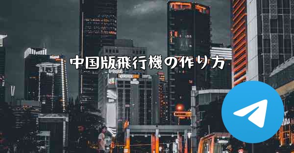 <b>中国版飛行機の作り方</b>