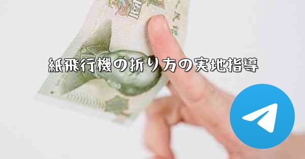 紙飛行機の折り方の実地指導