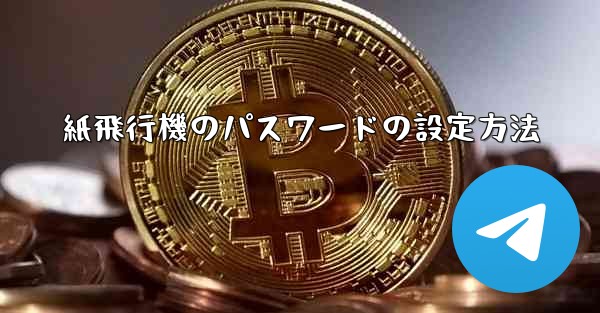 紙飛行機のパスワードの設定方法