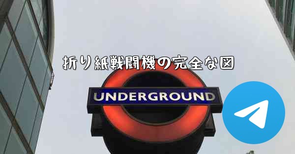 折り紙戦闘機の完全な図