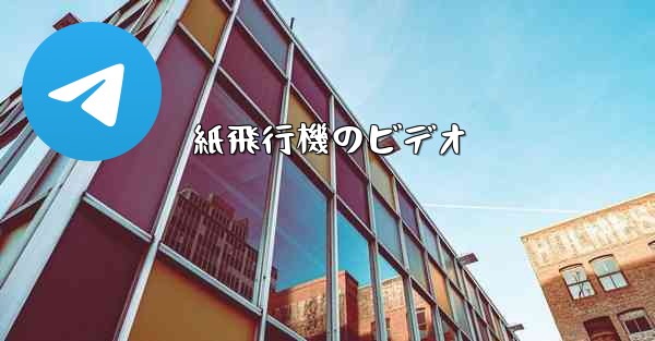 紙飛行機のビデオ