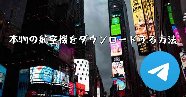 本物の航空機をダウンロードする方法