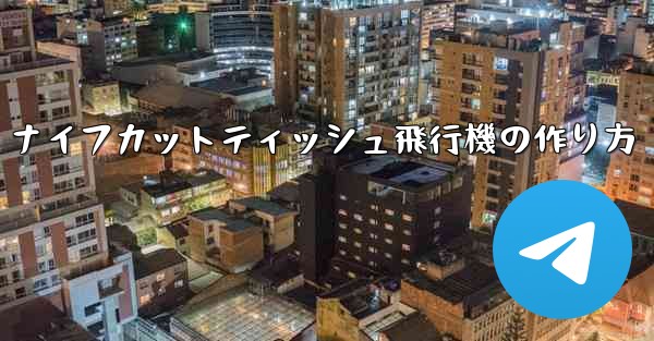 ナイフカットティッシュ飛行機の作り方