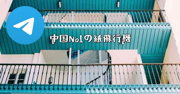 中国No1の紙飛行機
