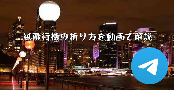 紙飛行機の折り方を動画で解説