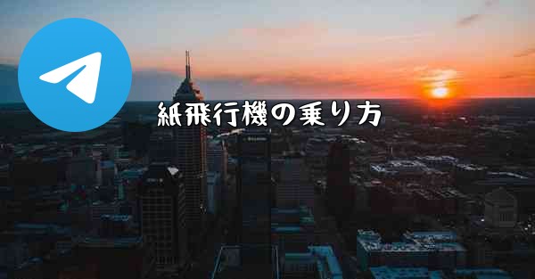 紙飛行機の乗り方