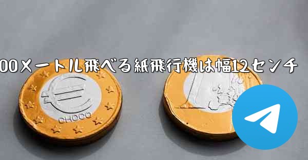 <b>100メートル飛べる紙飛行機は幅12センチ</b>