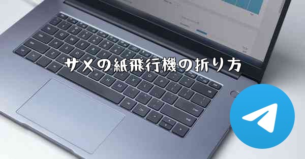 サメの紙飛行機の折り方