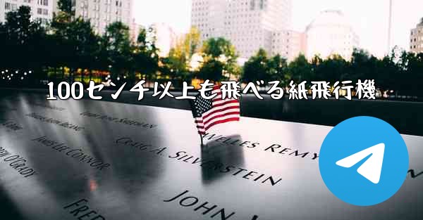 100センチ以上も飛べる紙飛行機